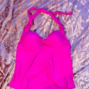 Pink top swim wear
